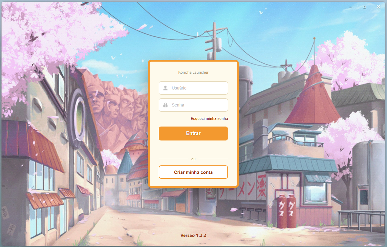 Tela inicial do Konoha Launcher